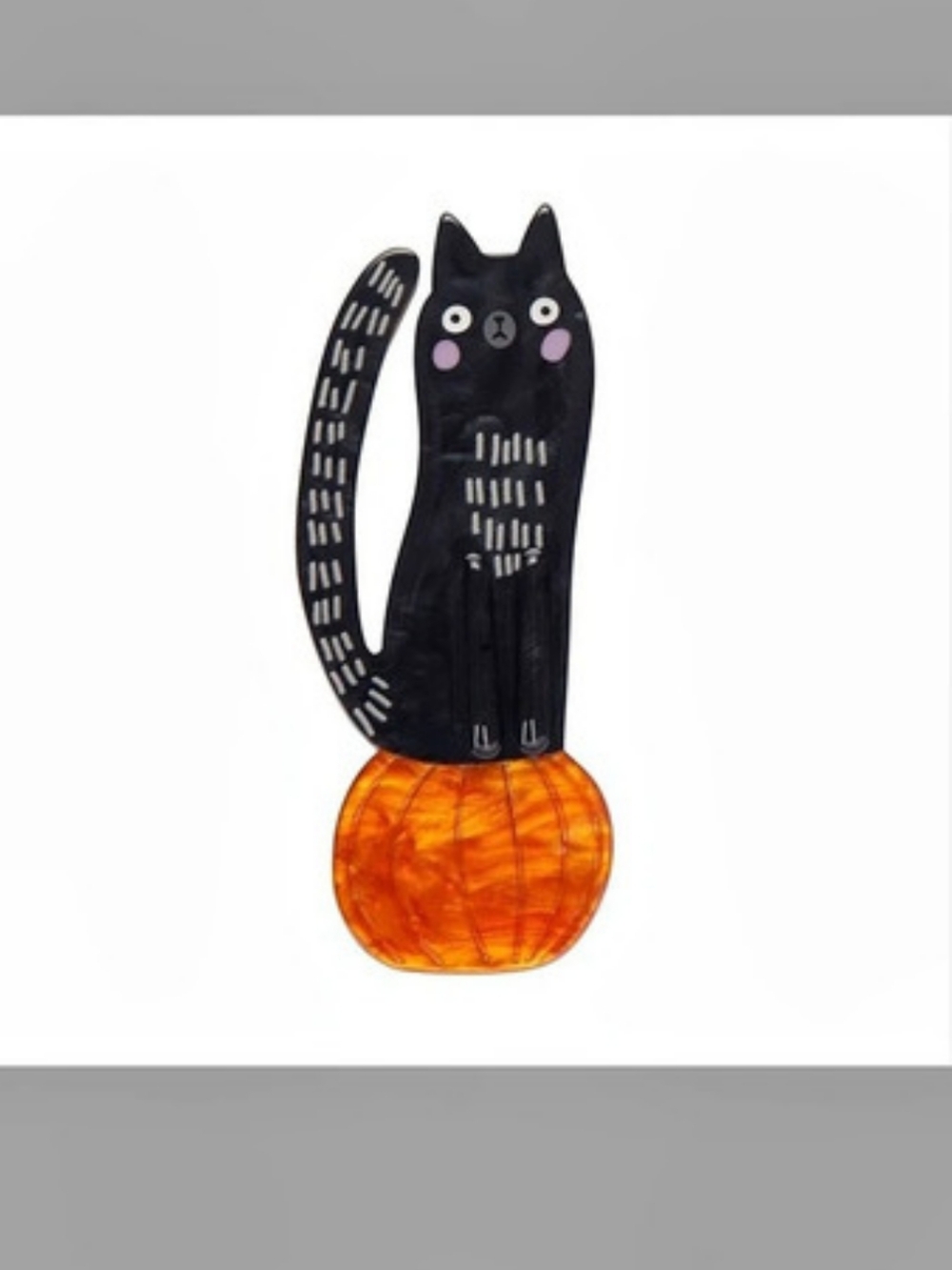 Erstwilder Pumpkin Time Kitty Brooch Cat Pumpkin Brooch (No Box Or Story Card)